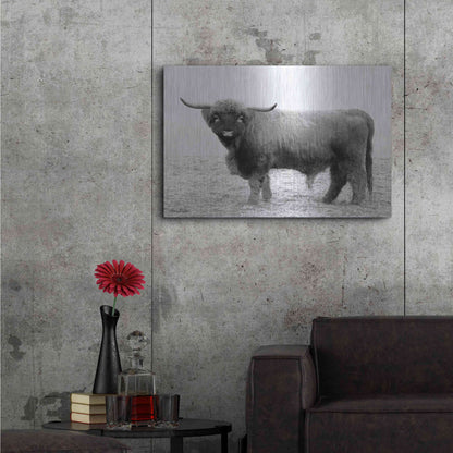 Luxe Metal Art 'Scotty the Bull' by Lori Deiter, Metal Wall Art,36x24