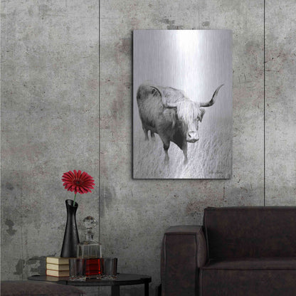 Luxe Metal Art 'Kiss My Hairy Face' by Lori Deiter, Metal Wall Art,24x36