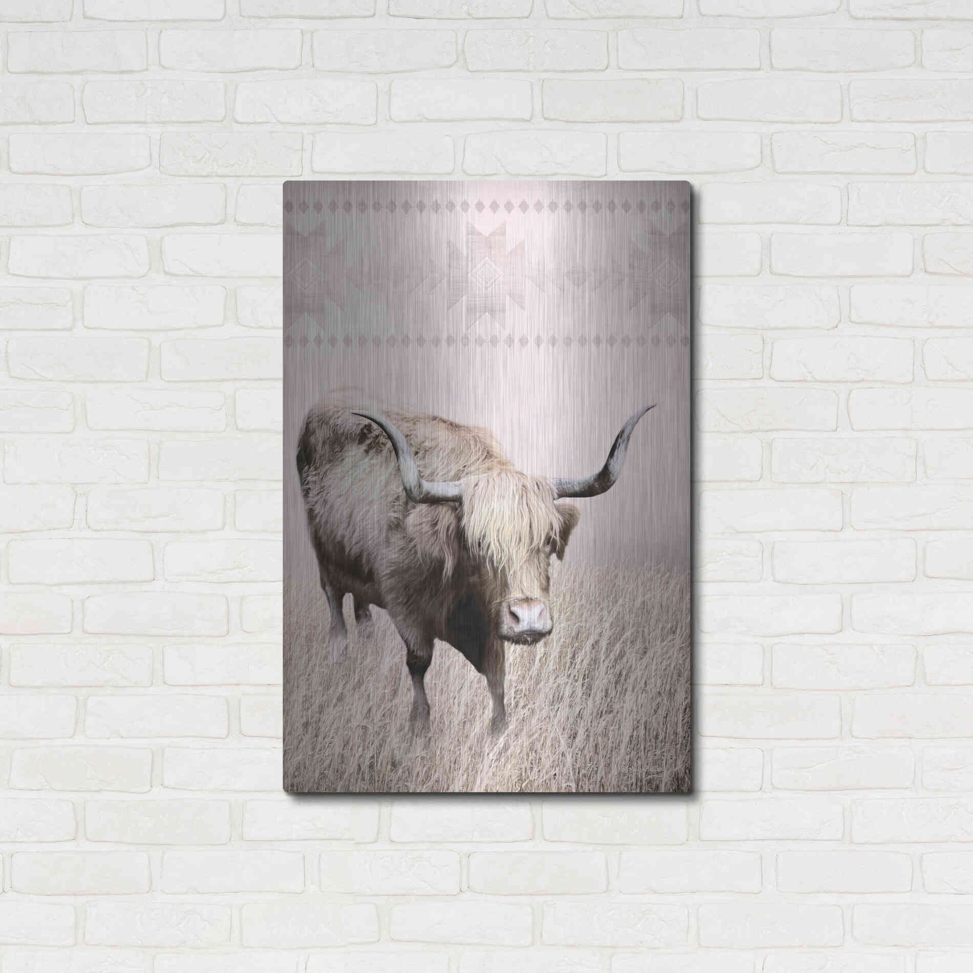 Luxe Metal Art 'Rosie the Cow' by Lori Deiter, Metal Wall Art,24x36