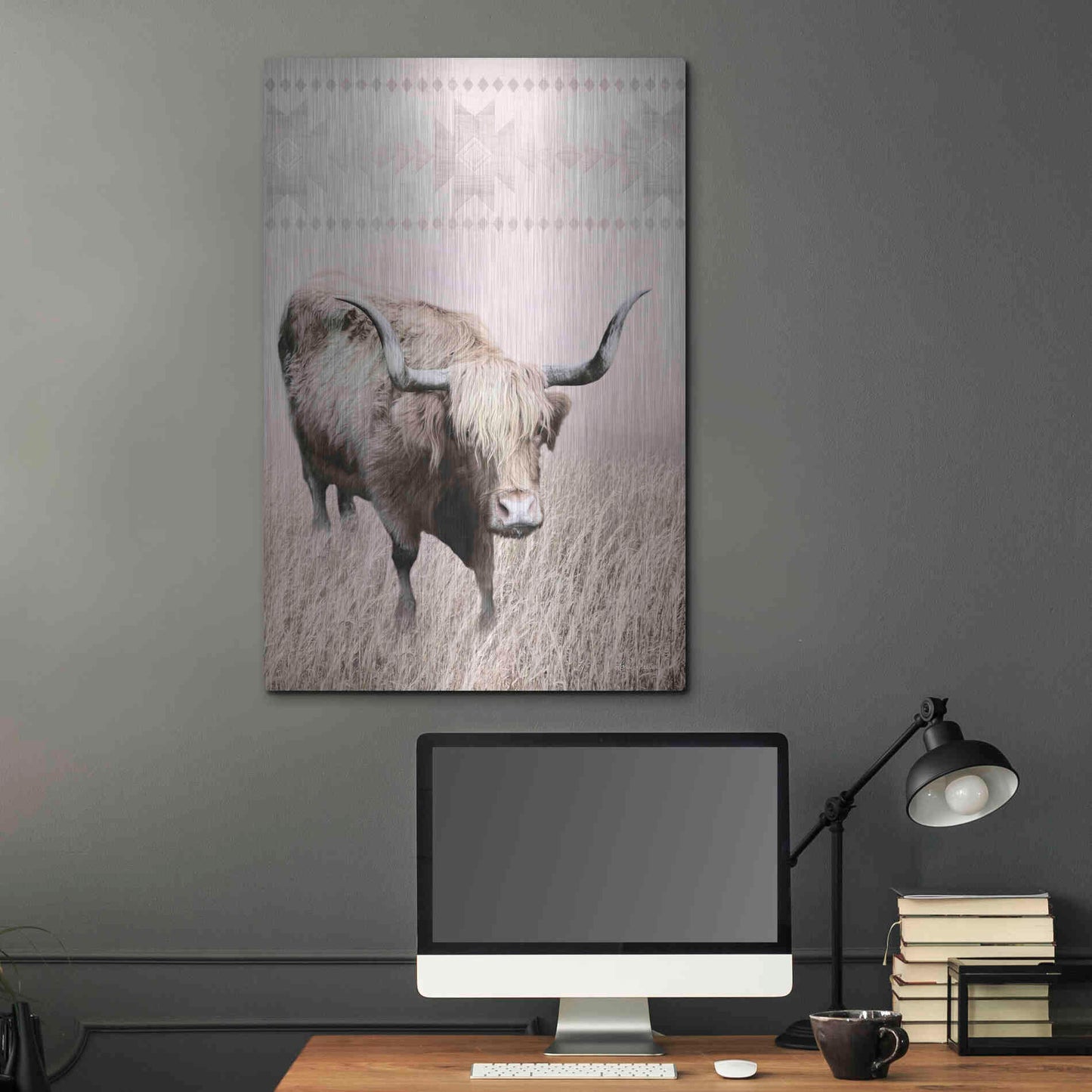 Luxe Metal Art 'Rosie the Cow' by Lori Deiter, Metal Wall Art,24x36