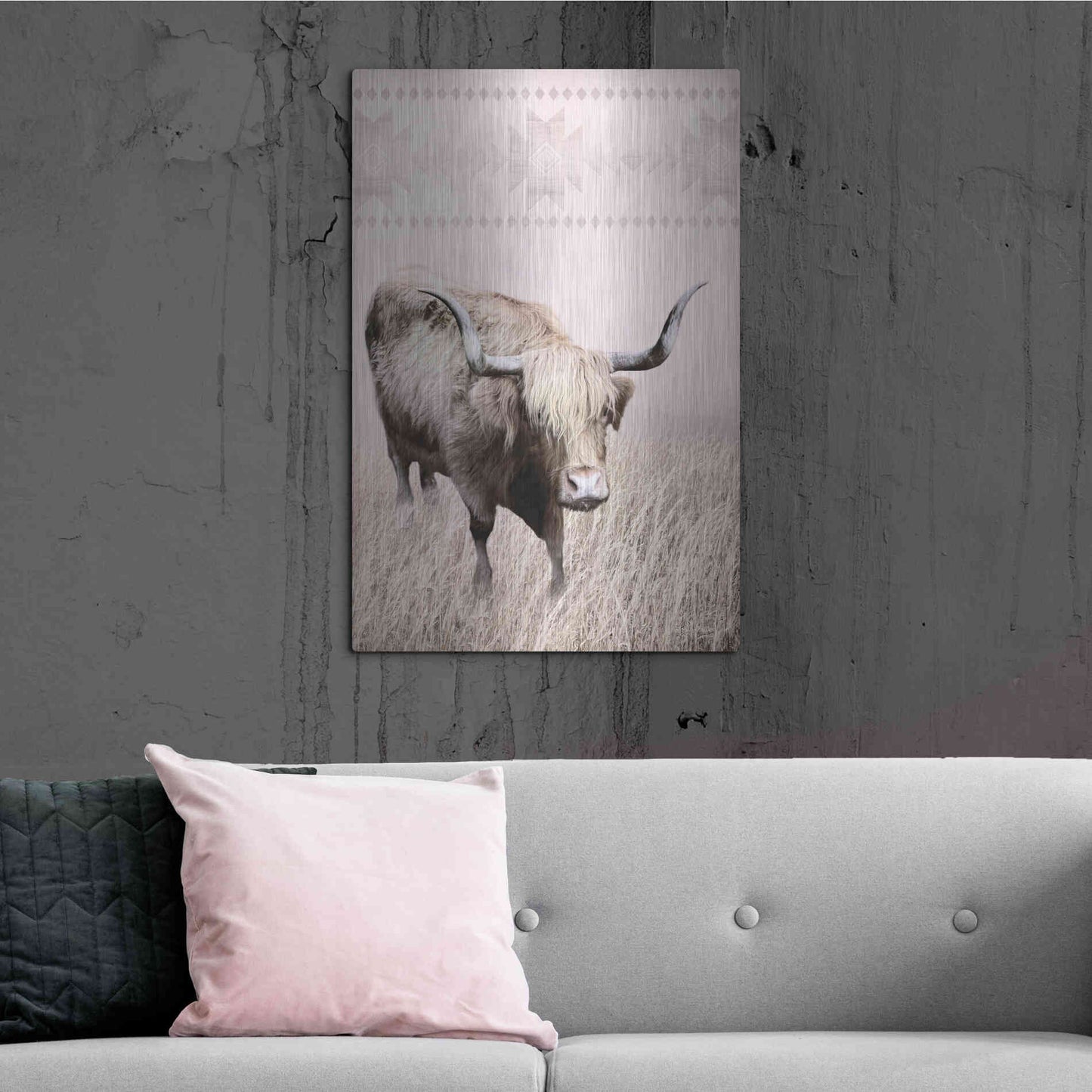 Luxe Metal Art 'Rosie the Cow' by Lori Deiter, Metal Wall Art,24x36