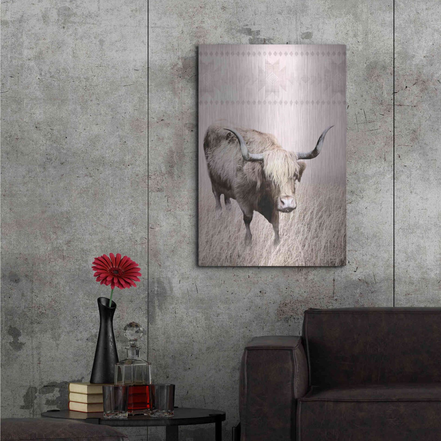 Luxe Metal Art 'Rosie the Cow' by Lori Deiter, Metal Wall Art,24x36