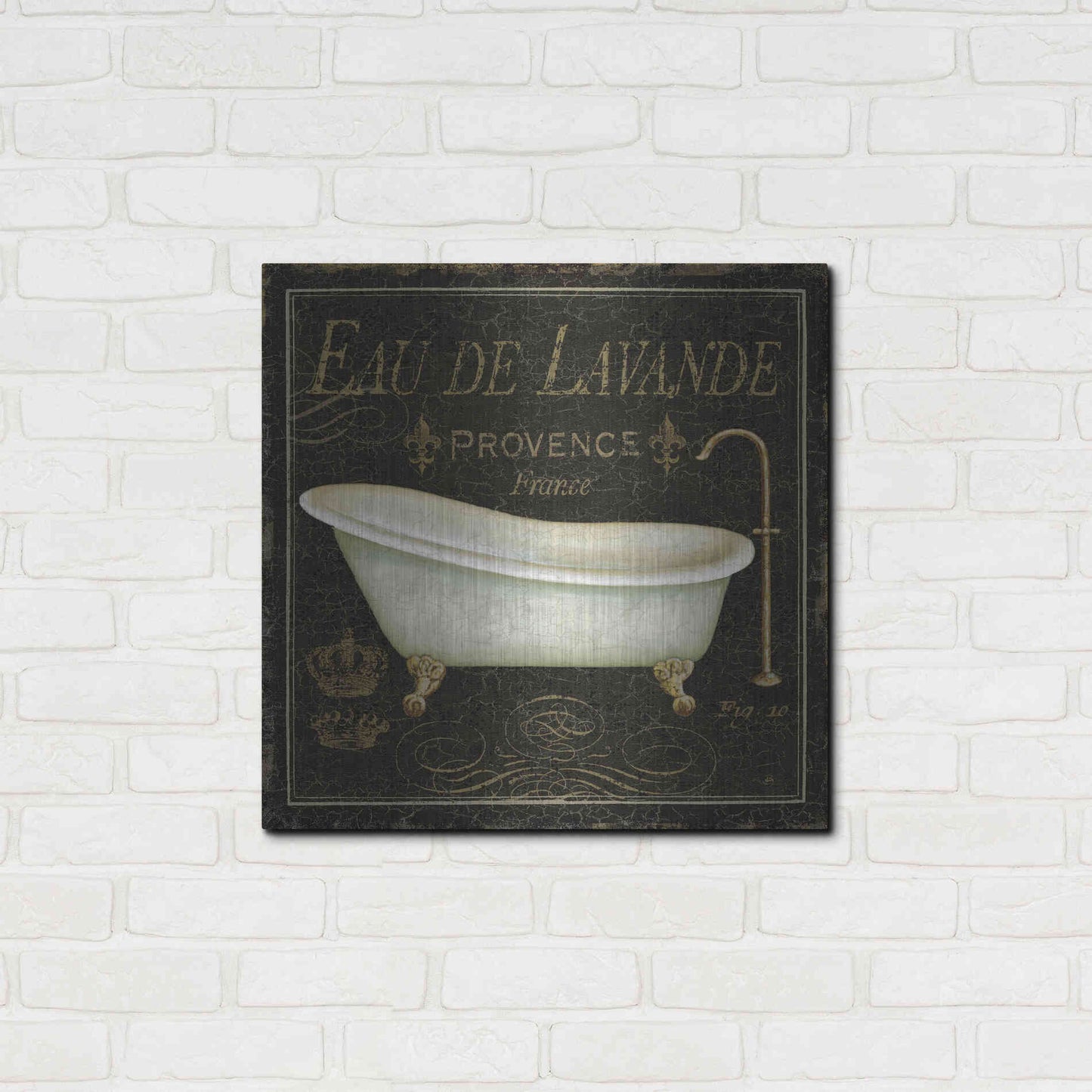 Luxe Metal Art 'Bain de Luxe I' by Daphne Brissonet, Metal Wall Art,24x24