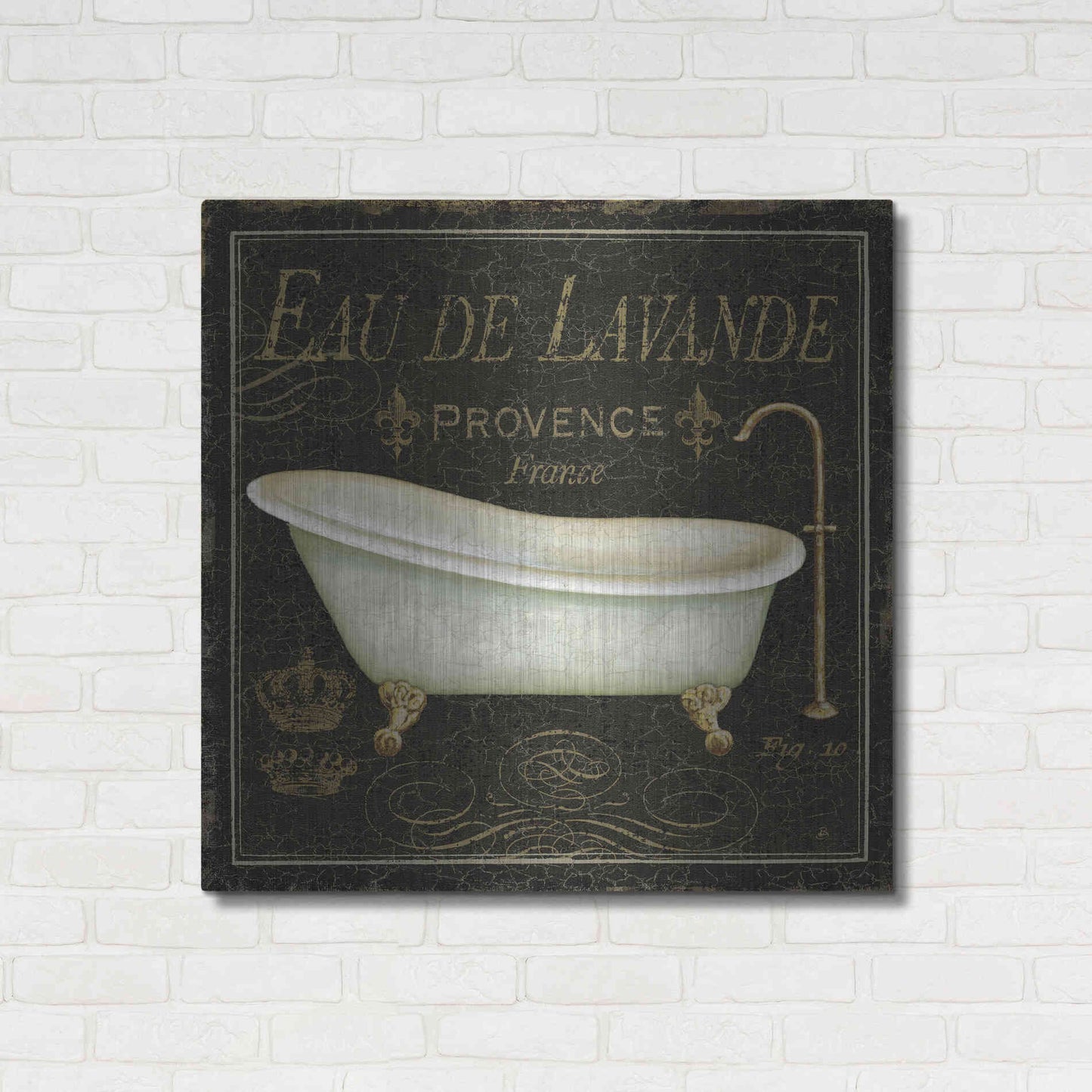 Luxe Metal Art 'Bain de Luxe I' by Daphne Brissonet, Metal Wall Art,36x36