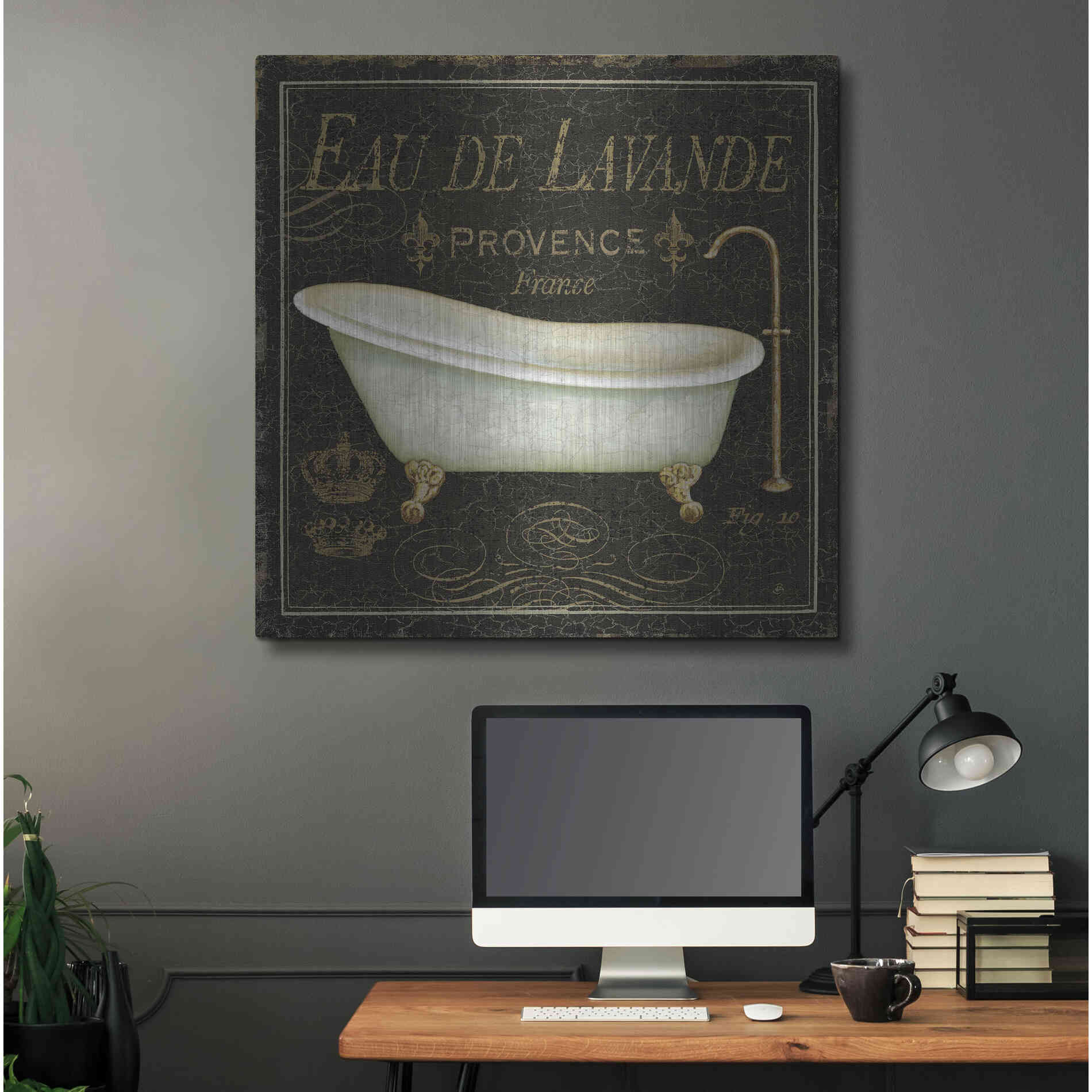 Luxe Metal Art 'Bain de Luxe I' by Daphne Brissonet, Metal Wall Art,36x36