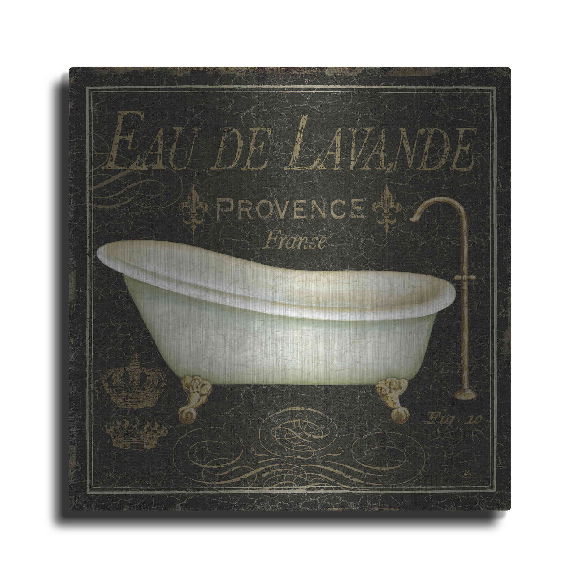 Luxe Metal Art 'Bain de Luxe I' by Daphne Brissonet, Metal Wall Art