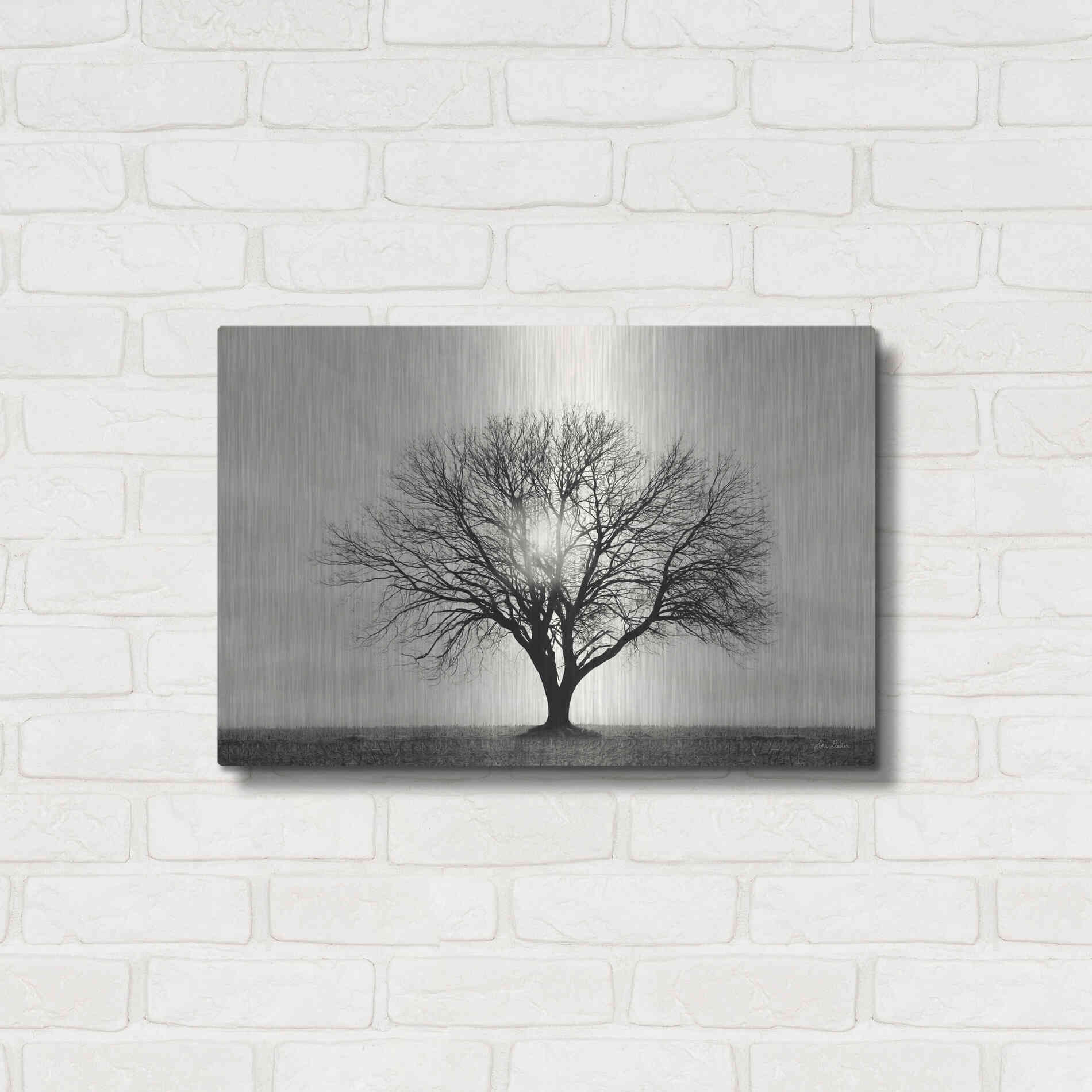 Luxe Metal Art 'Grow in Different Directions' by Lori Deiter, Metal Wall Art,24x16