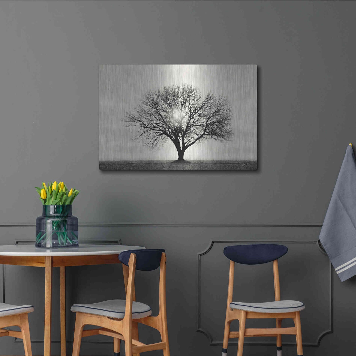 Luxe Metal Art 'Grow in Different Directions' by Lori Deiter, Metal Wall Art,36x24