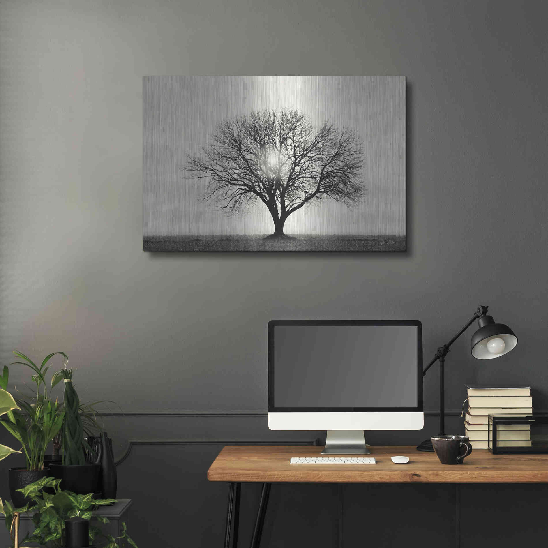 Luxe Metal Art 'Grow in Different Directions' by Lori Deiter, Metal Wall Art,36x24
