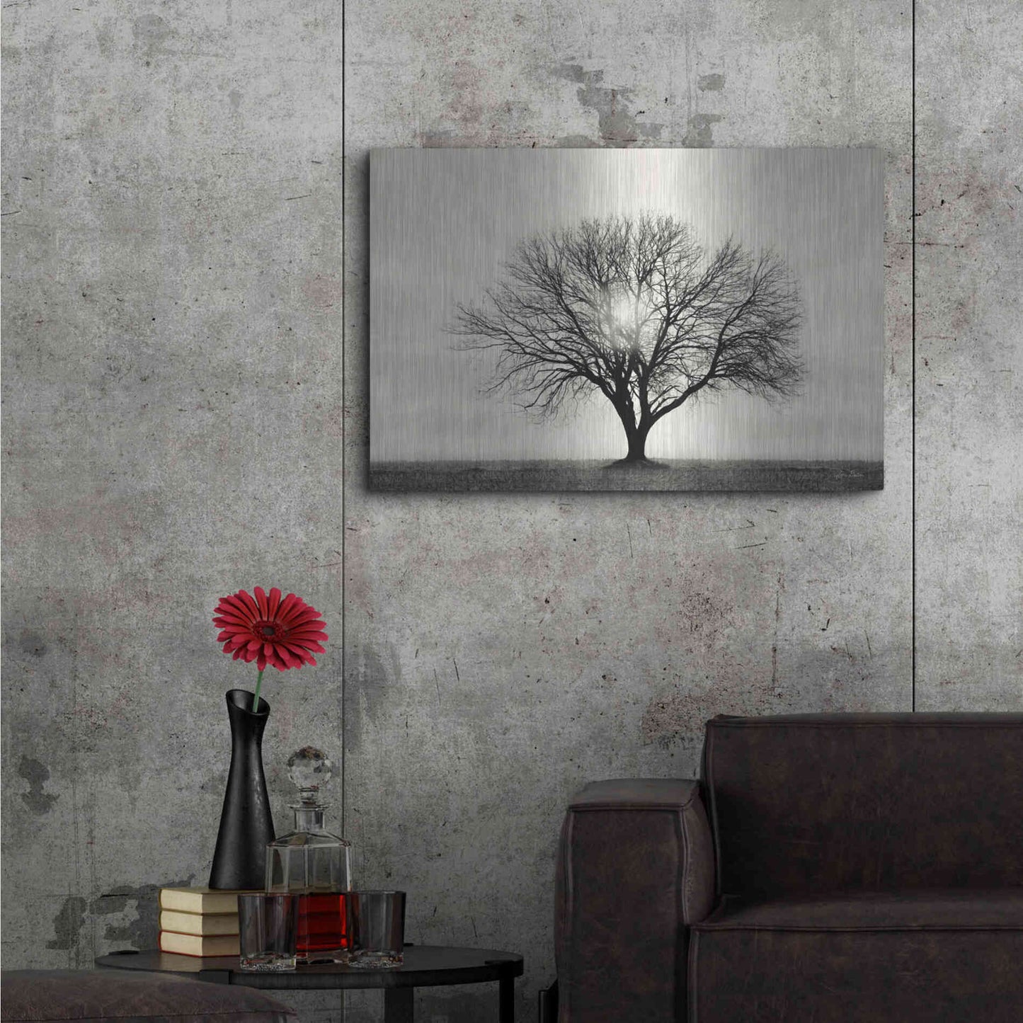 Luxe Metal Art 'Grow in Different Directions' by Lori Deiter, Metal Wall Art,36x24