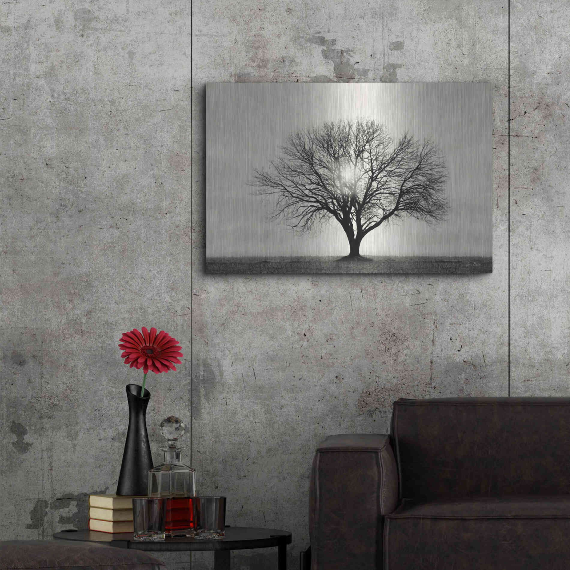 Luxe Metal Art 'Grow in Different Directions' by Lori Deiter, Metal Wall Art,36x24