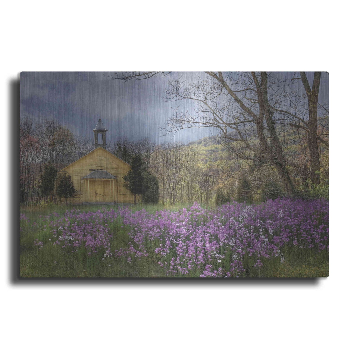 Luxe Metal Art 'Fragrant Field' by Lori Deiter, Metal Wall Art