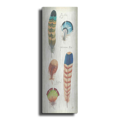 Luxe Metal Art 'Ornithology IV Panel' by Daphne Brissonet, Metal Wall Art