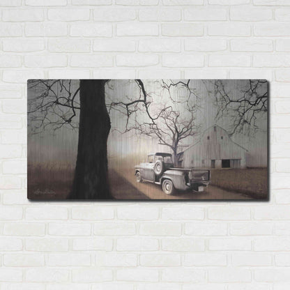 Luxe Metal Art 'Millersburg Sunrise with Truck' by Lori Deiter, Metal Wall Art,48x24