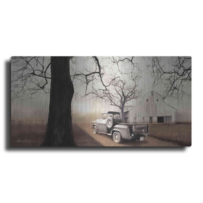 Luxe Metal Art 'Millersburg Sunrise with Truck' by Lori Deiter, Metal Wall Art