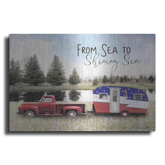 Luxe Metal Art 'American Camper' by Lori Deiter, Metal Wall Art