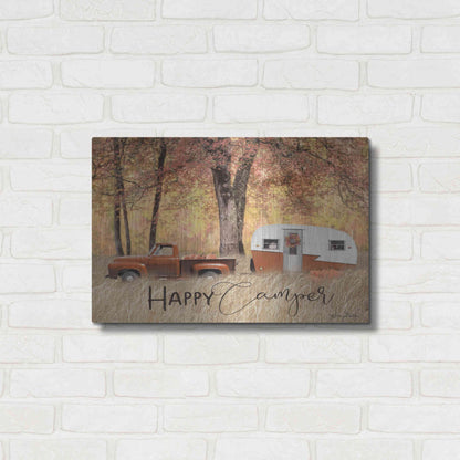 Luxe Metal Art 'Fall Camping' by Lori Deiter, Metal Wall Art,24x16