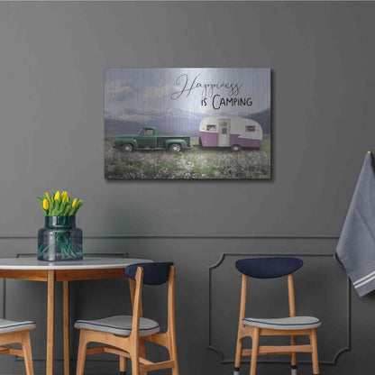 Luxe Metal Art 'Spring Camping I' by Lori Deiter, Metal Wall Art,36x24