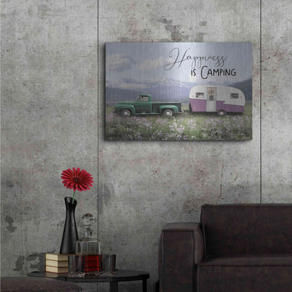 Luxe Metal Art 'Spring Camping I' by Lori Deiter, Metal Wall Art,36x24