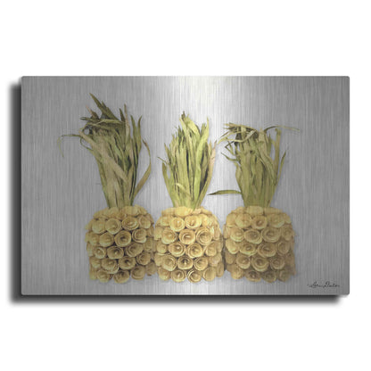 Luxe Metal Art 'Pineapples' by Lori Deiter, Metal Wall Art