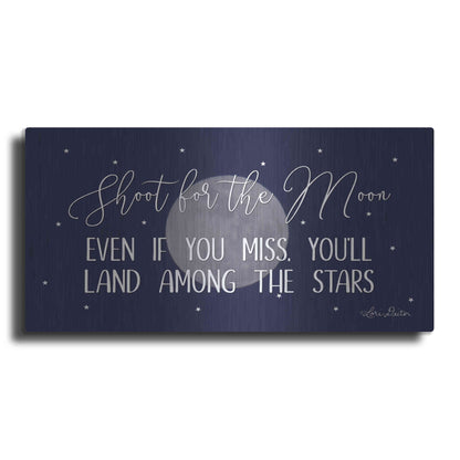 Luxe Metal Art 'Shoot for the Moon' by Lori Deiter, Metal Wall Art