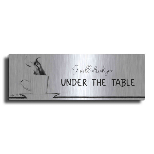 Luxe Metal Art 'Under the Table' by Lori Deiter, Metal Wall Art