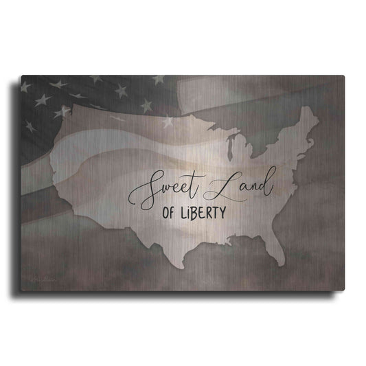Luxe Metal Art 'Sweet Land of Liberty' by Lori Deiter, Metal Wall Art