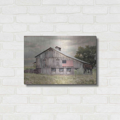 Luxe Metal Art 'Rural Virginia Barn' by Lori Deiter, Metal Wall Art,24x16