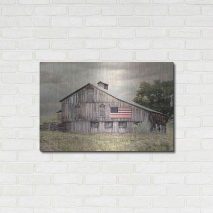 Luxe Metal Art 'Rural Virginia Barn' by Lori Deiter, Metal Wall Art,36x24