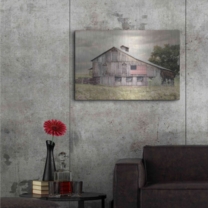 Luxe Metal Art 'Rural Virginia Barn' by Lori Deiter, Metal Wall Art,36x24