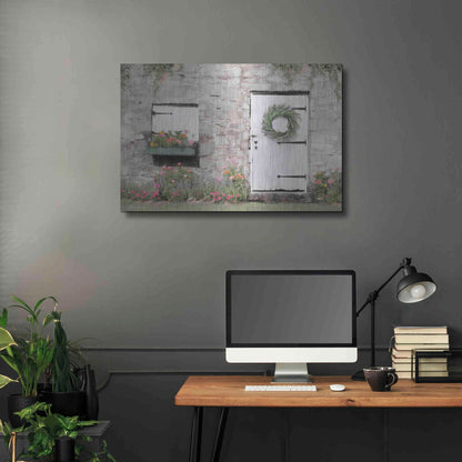Luxe Metal Art 'Old Stone Cottage' by Lori Deiter, Metal Wall Art,36x24