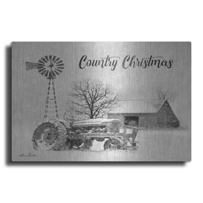 Luxe Metal Art 'Country Christmas' by Lori Deiter, Metal Wall Art