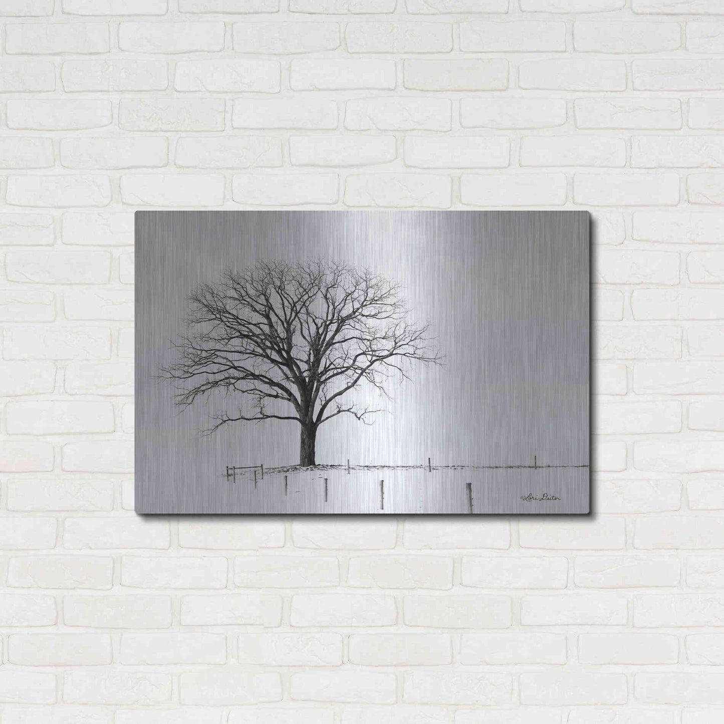 Luxe Metal Art 'Bare' by Lori Deiter, Metal Wall Art,36x24