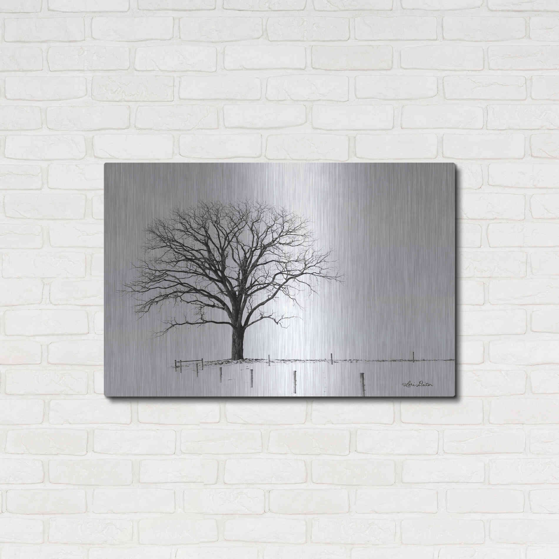 Luxe Metal Art 'Bare' by Lori Deiter, Metal Wall Art,36x24