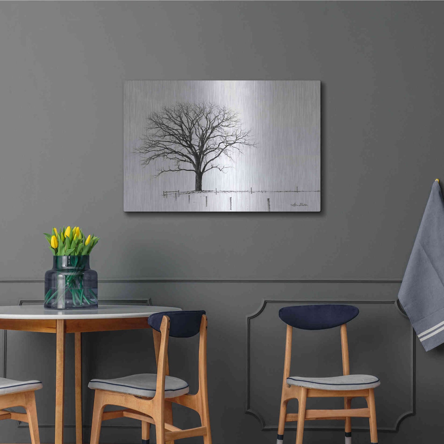 Luxe Metal Art 'Bare' by Lori Deiter, Metal Wall Art,36x24