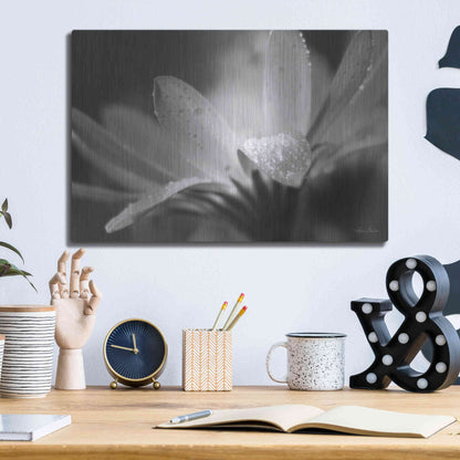 Luxe Metal Art 'Daisy' by Lori Deiter, Metal Wall Art,16x12