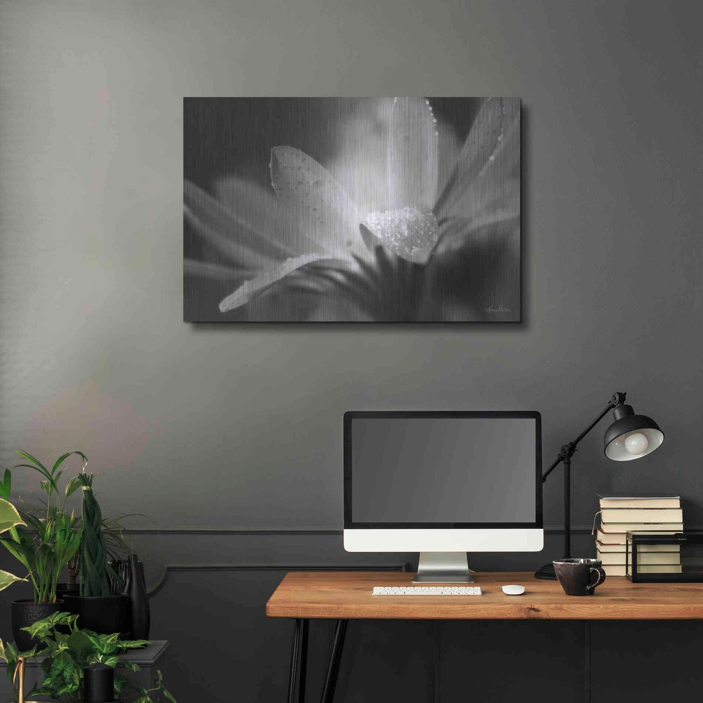 Luxe Metal Art 'Daisy' by Lori Deiter, Metal Wall Art,36x24