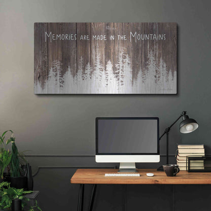 Luxe Metal Art 'Mountain Memories' by Lori Deiter, Metal Wall Art,48x24