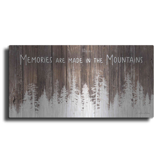 Luxe Metal Art 'Mountain Memories' by Lori Deiter, Metal Wall Art
