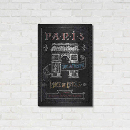 Luxe Metal Art 'Travel to Paris II' by Daphne Brissonet, Metal Wall Art,24x36