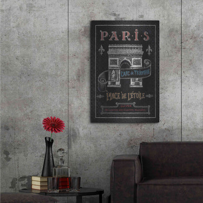 Luxe Metal Art 'Travel to Paris II' by Daphne Brissonet, Metal Wall Art,24x36