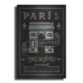 Luxe Metal Art 'Travel to Paris II' by Daphne Brissonet, Metal Wall Art