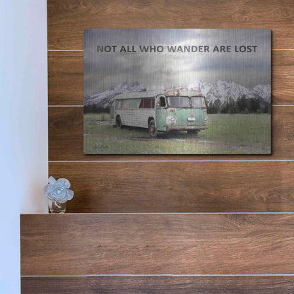 Luxe Metal Art 'Camping in Style' by Lori Deiter, Metal Wall Art,16x12