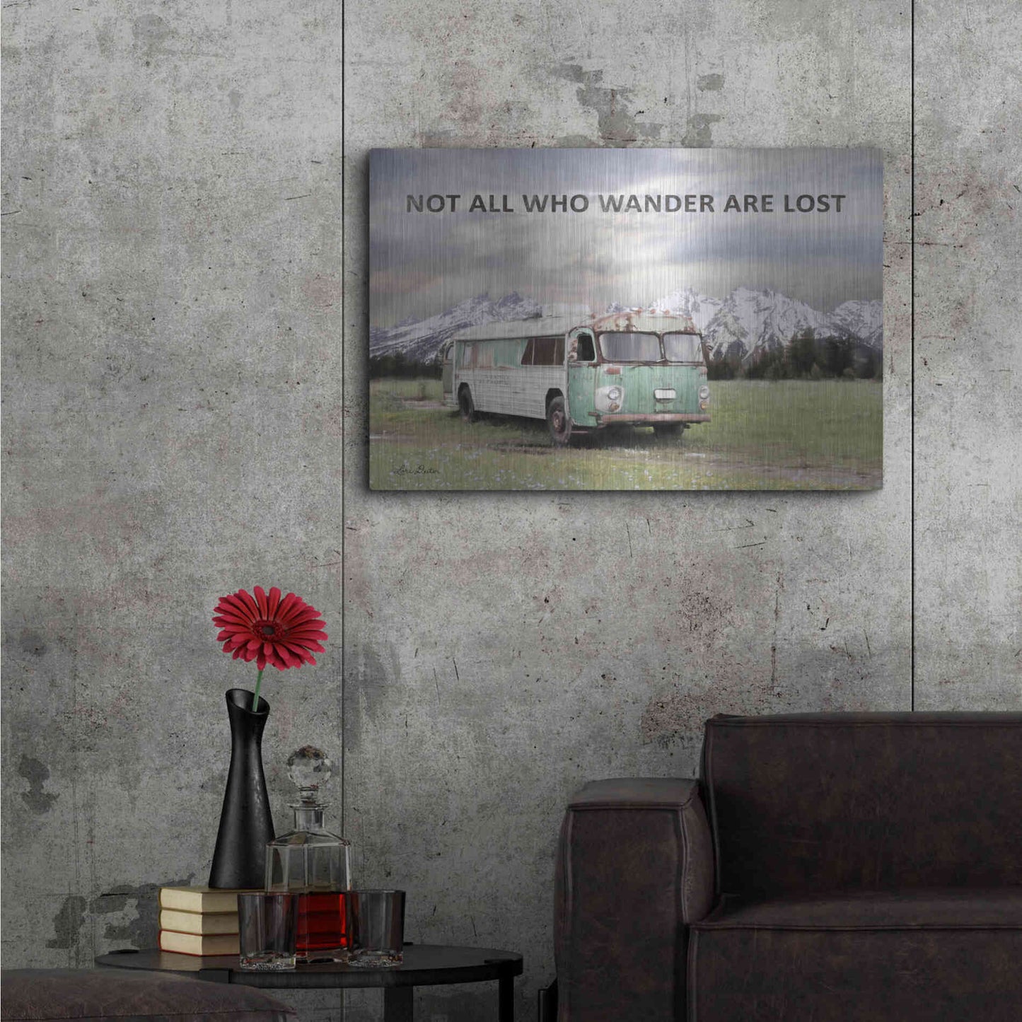 Luxe Metal Art 'Camping in Style' by Lori Deiter, Metal Wall Art,36x24