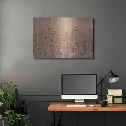 Luxe Metal Art 'Snow Capped Wildflowers' by Lori Deiter, Metal Wall Art,36x24