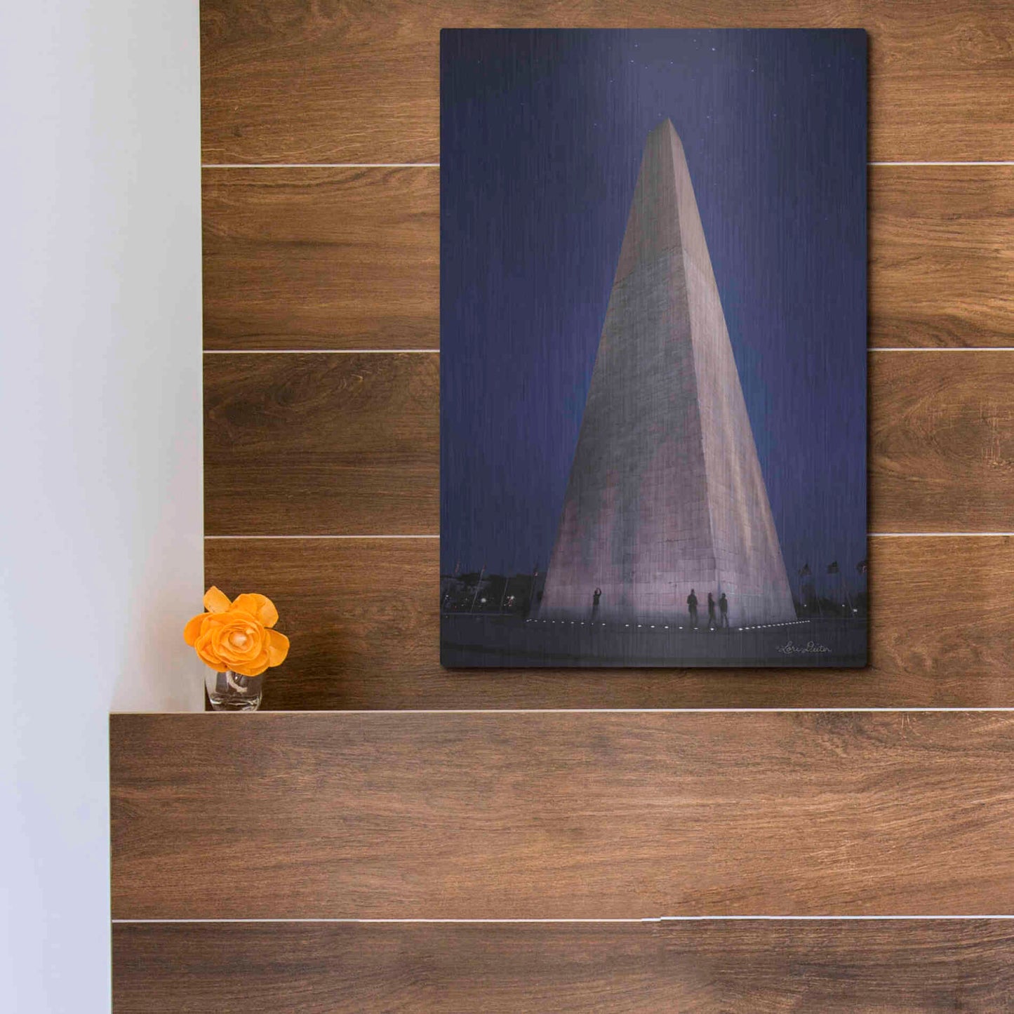 Luxe Metal Art 'Reach for the Stars' by Lori Deiter, Metal Wall Art,12x16