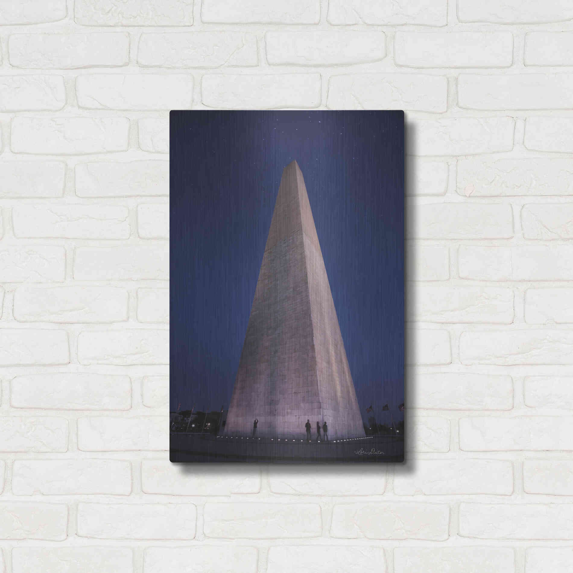 Luxe Metal Art 'Reach for the Stars' by Lori Deiter, Metal Wall Art,16x24