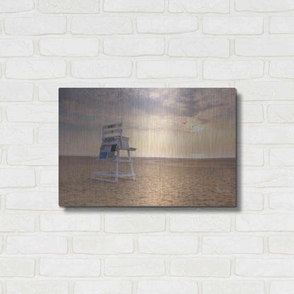 Luxe Metal Art 'Circles in the Sand' by Lori Deiter, Metal Wall Art,24x16