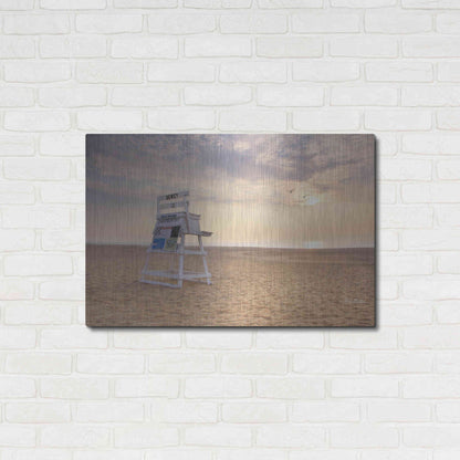 Luxe Metal Art 'Circles in the Sand' by Lori Deiter, Metal Wall Art,36x24