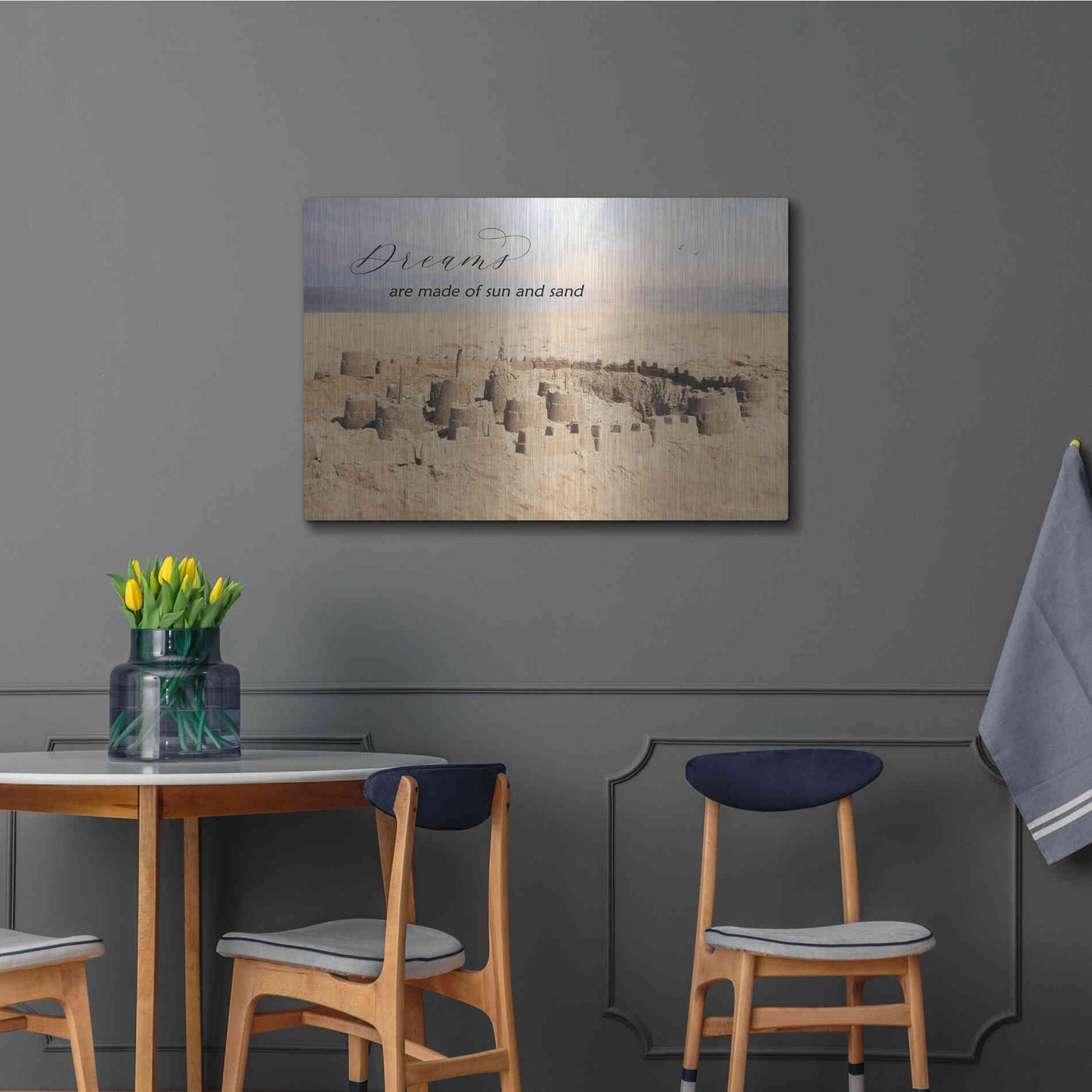 Luxe Metal Art 'Dreams' by Lori Deiter, Metal Wall Art,36x24